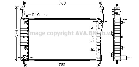 AVA QUALITY COOLING Radiators, Motora dzesēšanas sistēma OLA2432